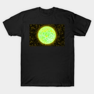 Exploding Sun - Yellow T-Shirt